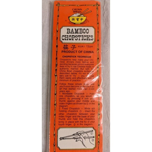 Vtg Chinese Cheese Bamboo Wicker Plates Chopsticks Service for 4 Platter Boho - Picture 5 of 15